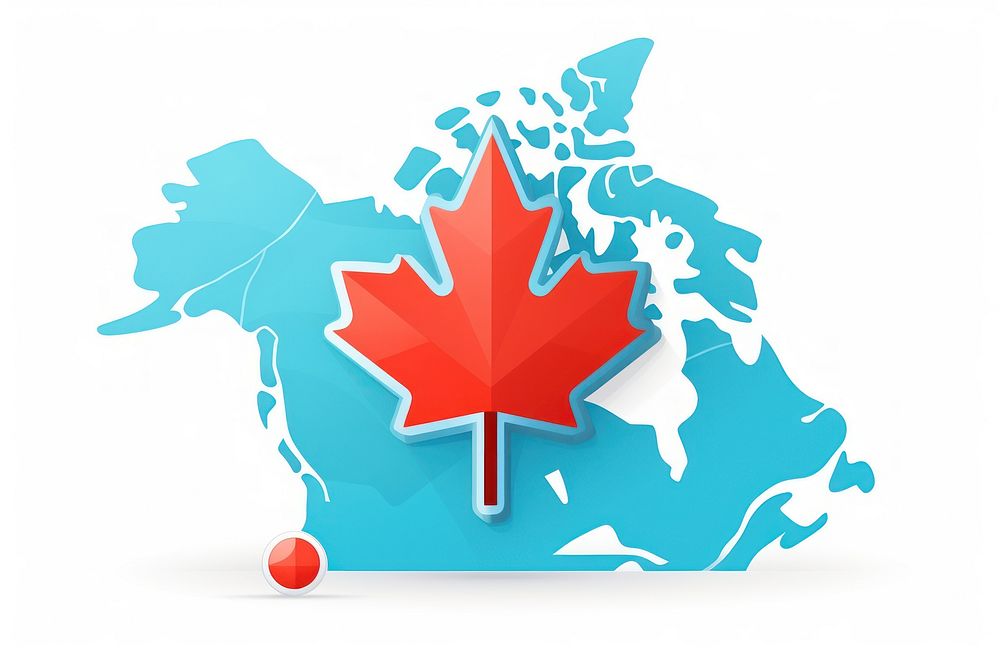 Canada leaf map outdoors. AI generated Image by rawpixel.
