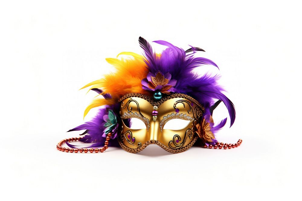 Mardi gras carnival purple mask. AI generated Image by rawpixel.