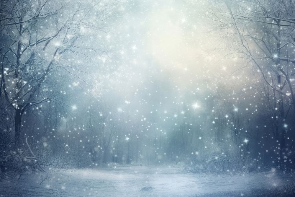 Winter nature landscape snow outdoors snowing. AI generated Image by rawpixel.