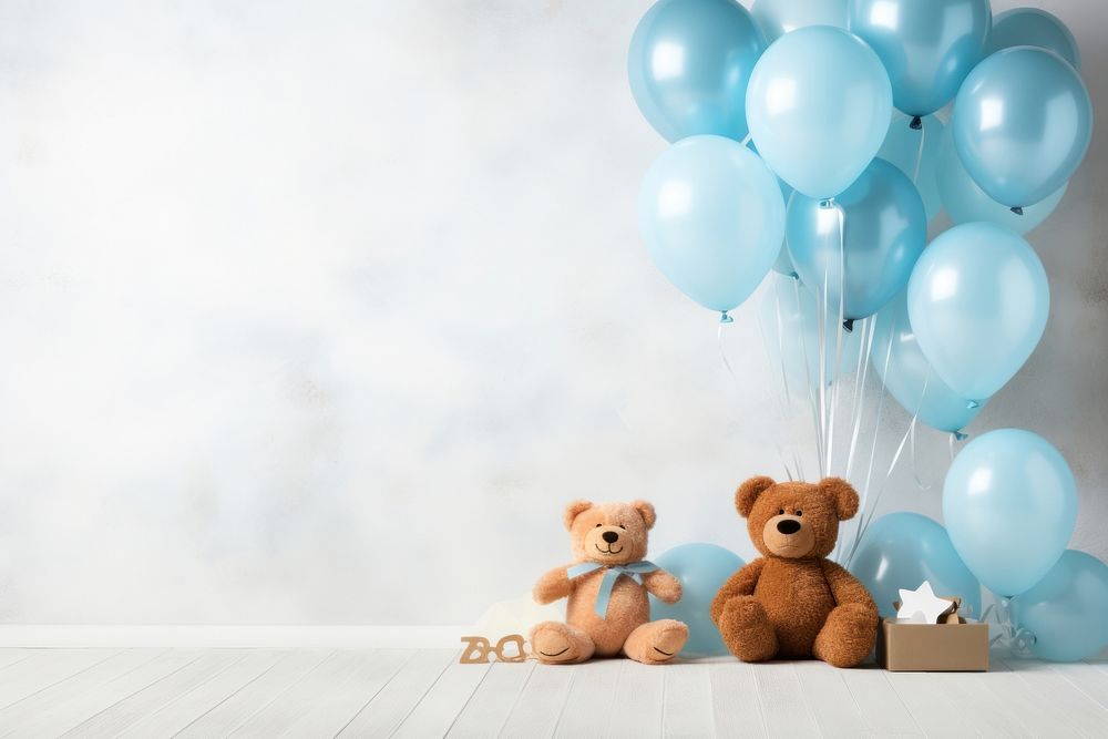 Baby boy party balloon toy representation. AI generated Image by rawpixel.