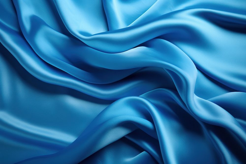 Blue silk satin backgrounds turquoise softness. AI generated Image by rawpixel.
