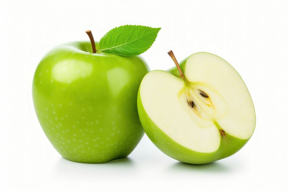 Green apple fruit slice plant. AI generated Image by rawpixel.