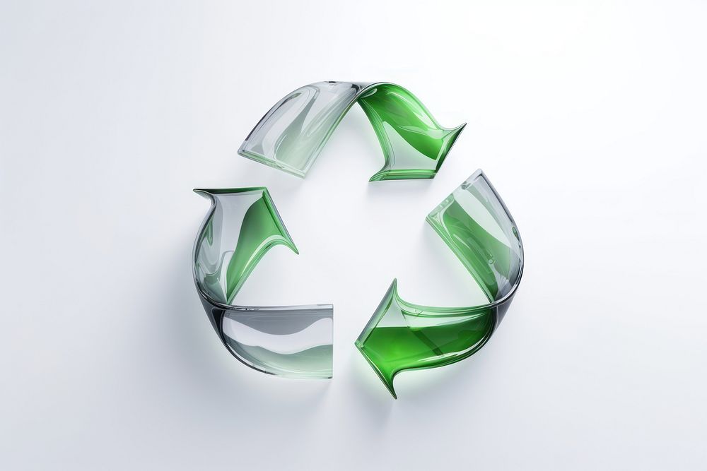 Recycle icon white background recycling jewelry. AI generated Image by rawpixel.