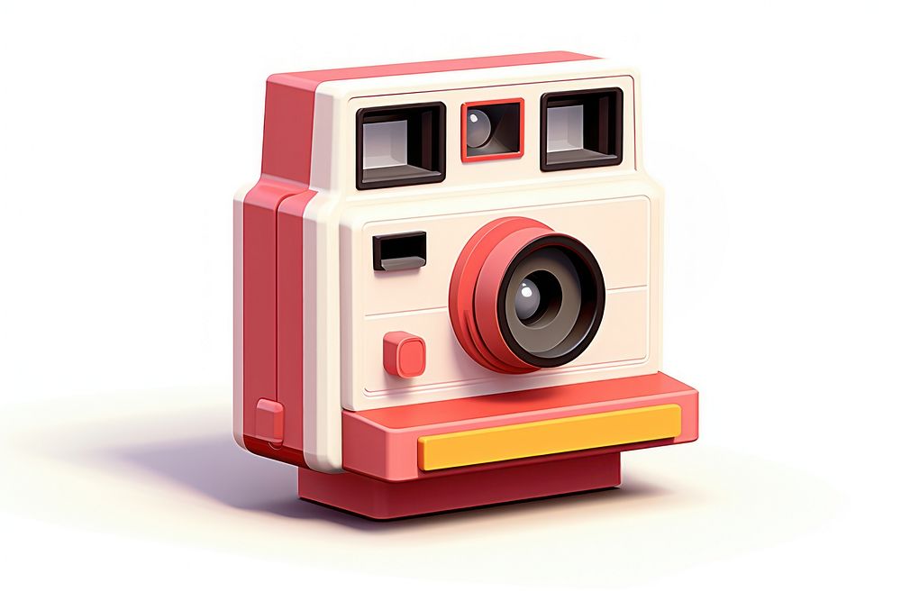 Polaroid camera white background electronics technology. AI generated Image by rawpixel.