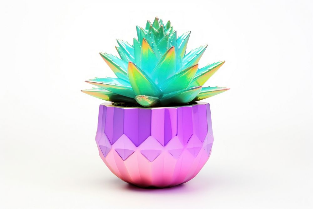 Cactus pot plant vase white background. AI generated Image by rawpixel.