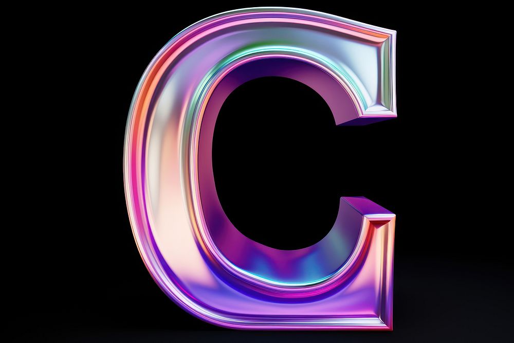 PNG Alphabet C shape number text futuristic. AI generated Image by rawpixel.