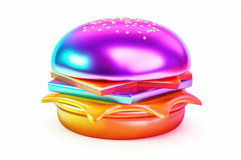 Burger icon food white background hamburger. AI generated Image by rawpixel.