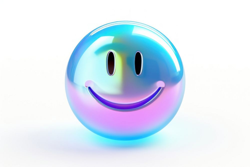 Smiley icon sphere white background anthropomorphic. AI generated Image by rawpixel.