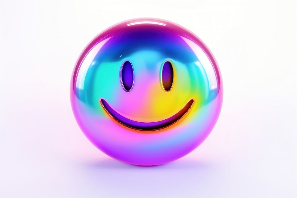 Smiley icon sphere purple white background. AI generated Image by rawpixel.