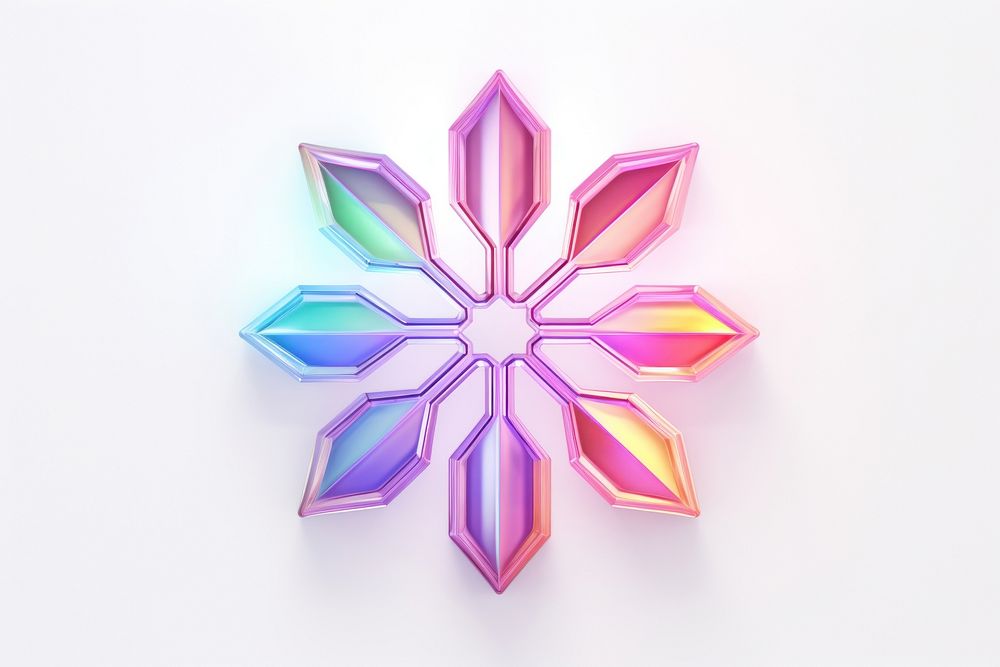 Snowflake icon purple white background celebration. AI generated Image by rawpixel.