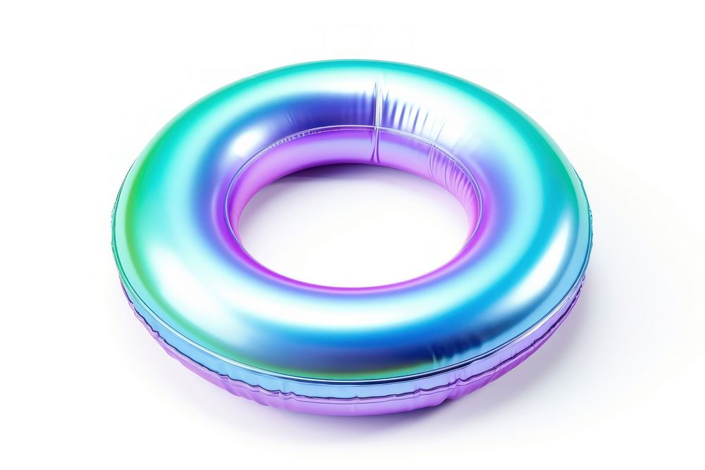 Pool ring inflatable white background gemstone. AI generated Image by rawpixel.