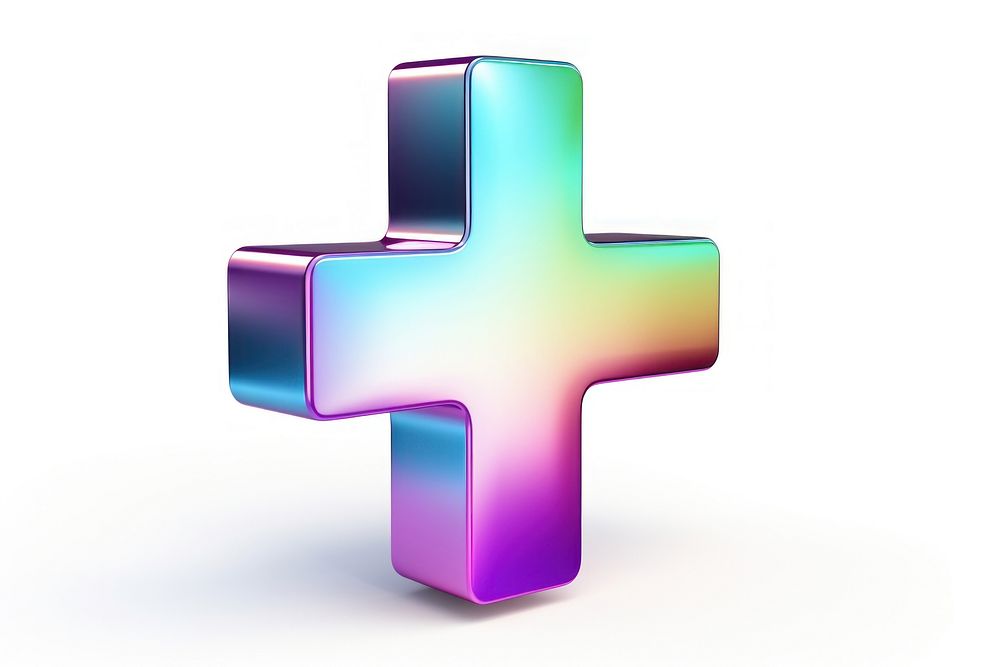 Plus icon symbol cross white background. AI generated Image by rawpixel.