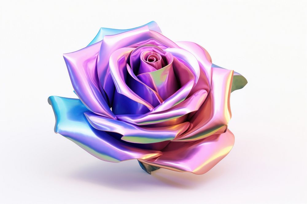 Rose icon flower plant white background. AI generated Image by rawpixel.
