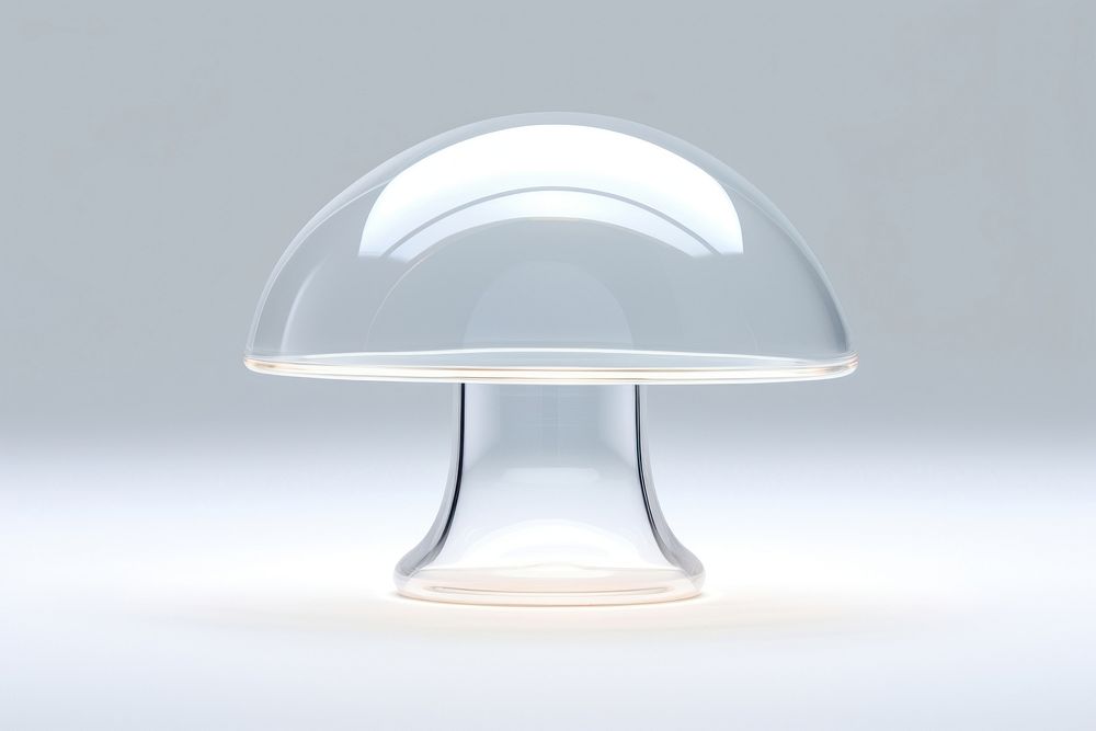 Mushroom transparent lampshade lighting. AI generated Image by rawpixel.