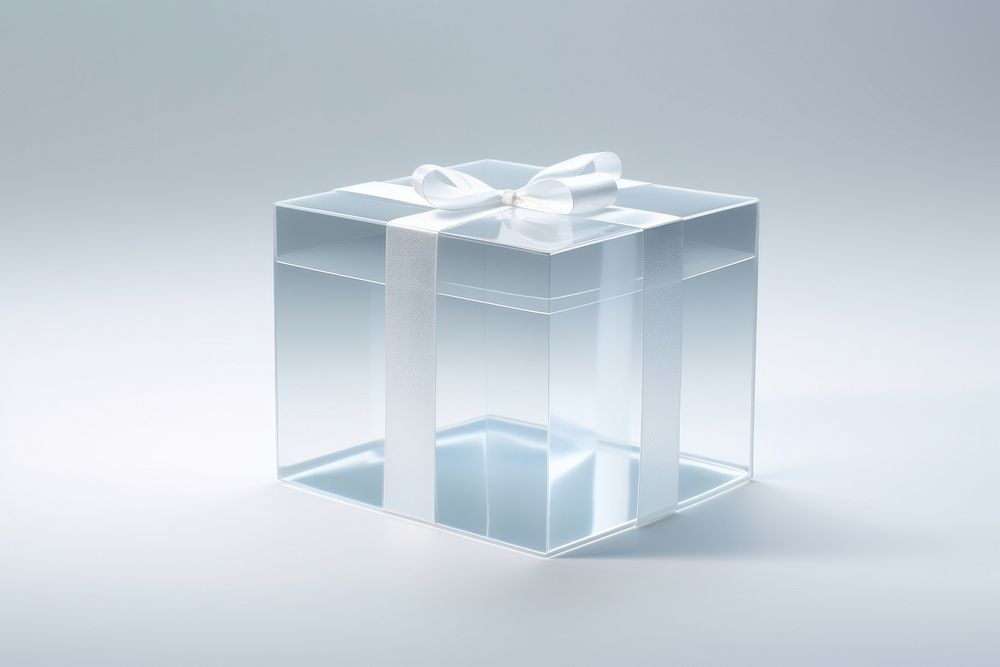 Gift box transparent lighting glass. AI generated Image by rawpixel.