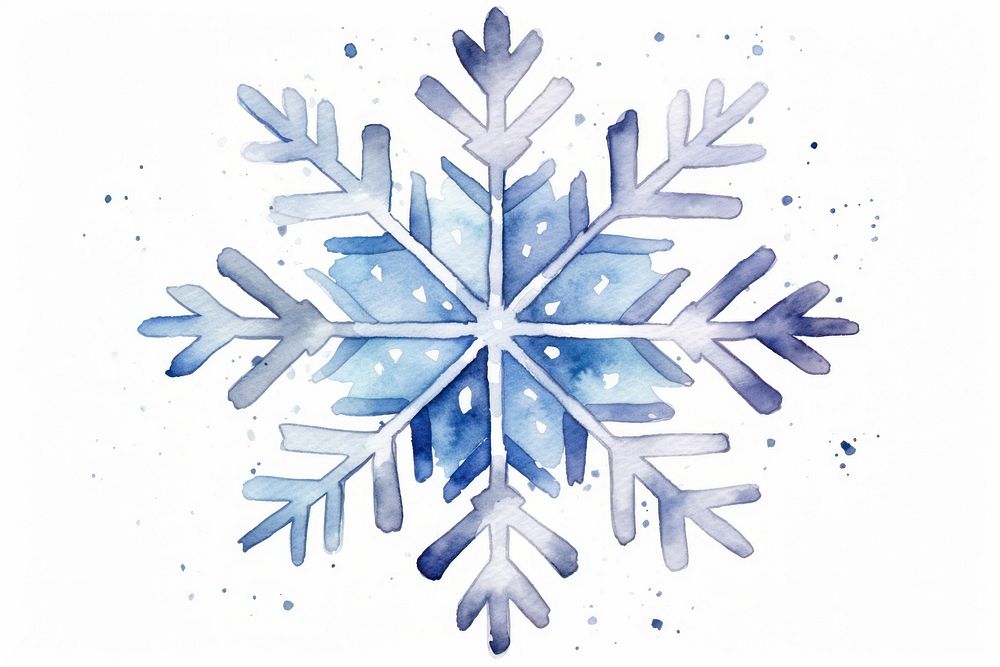 A snowflake white background creativity outdoors. AI generated Image by rawpixel.
