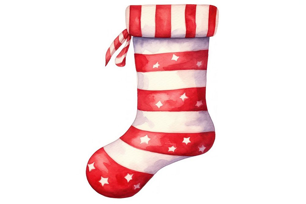 Christmas sock christmas white background celebration. AI generated Image by rawpixel.