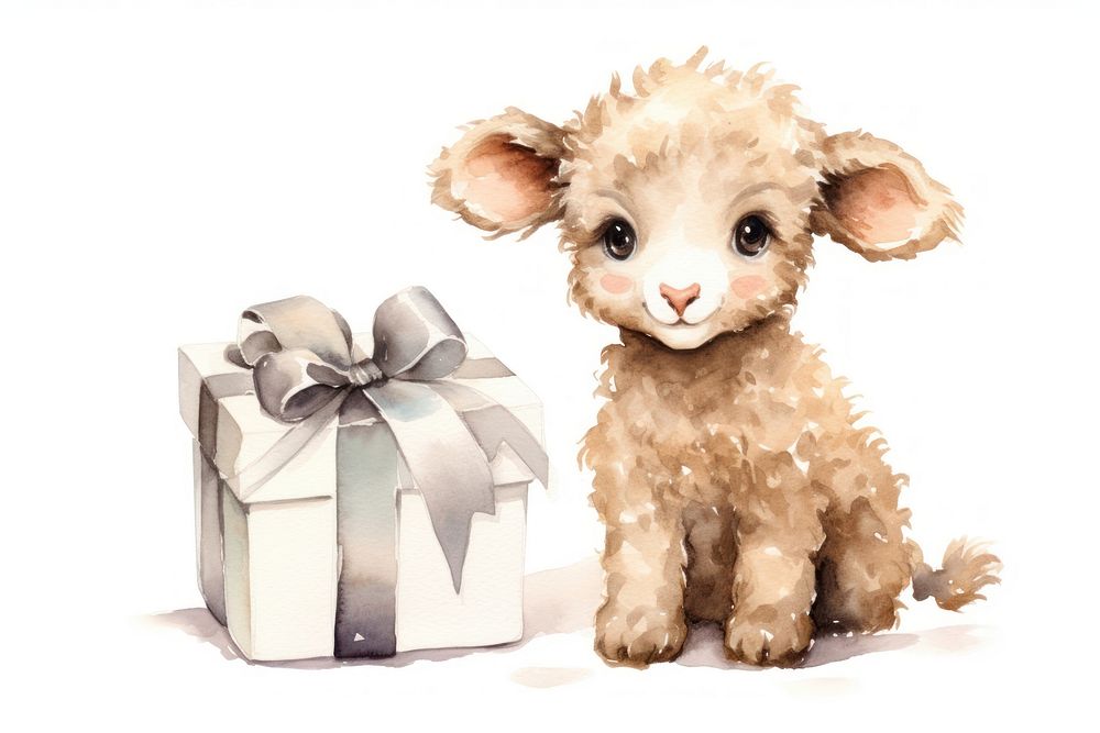 Sheep doll mammal animal pet. AI generated Image by rawpixel.