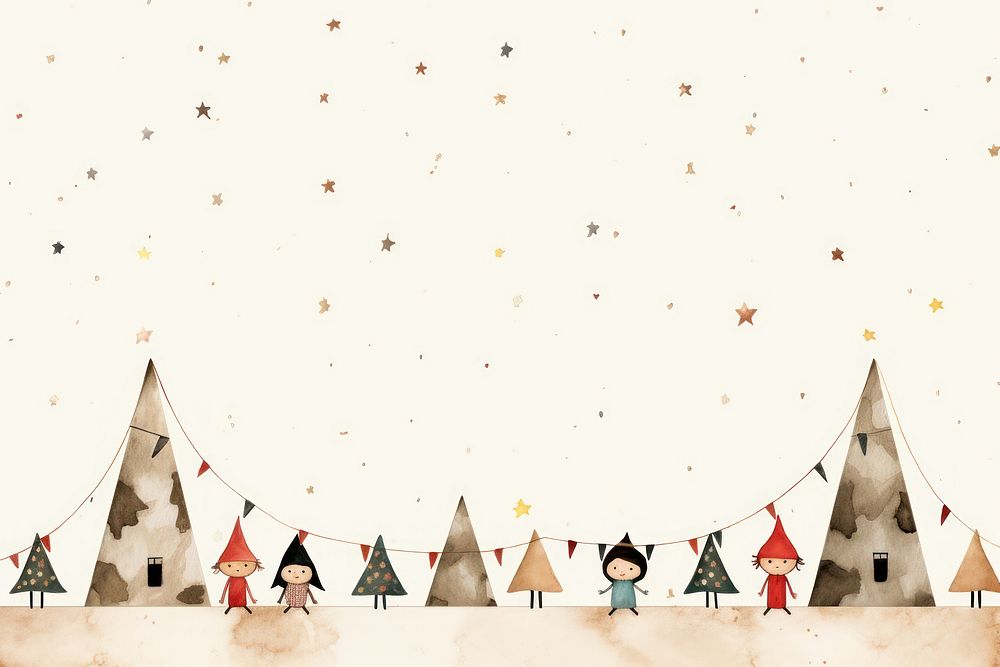 Ceremony party border christmas outdoors paper. AI generated Image by rawpixel.