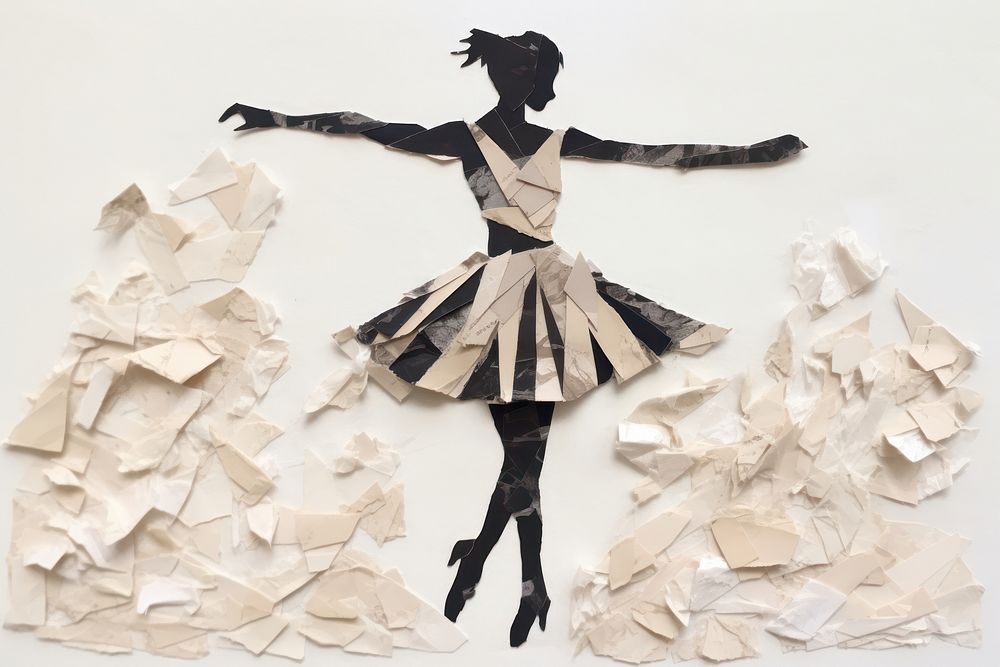 Dancer paper dancing adult. AI generated Image by rawpixel.