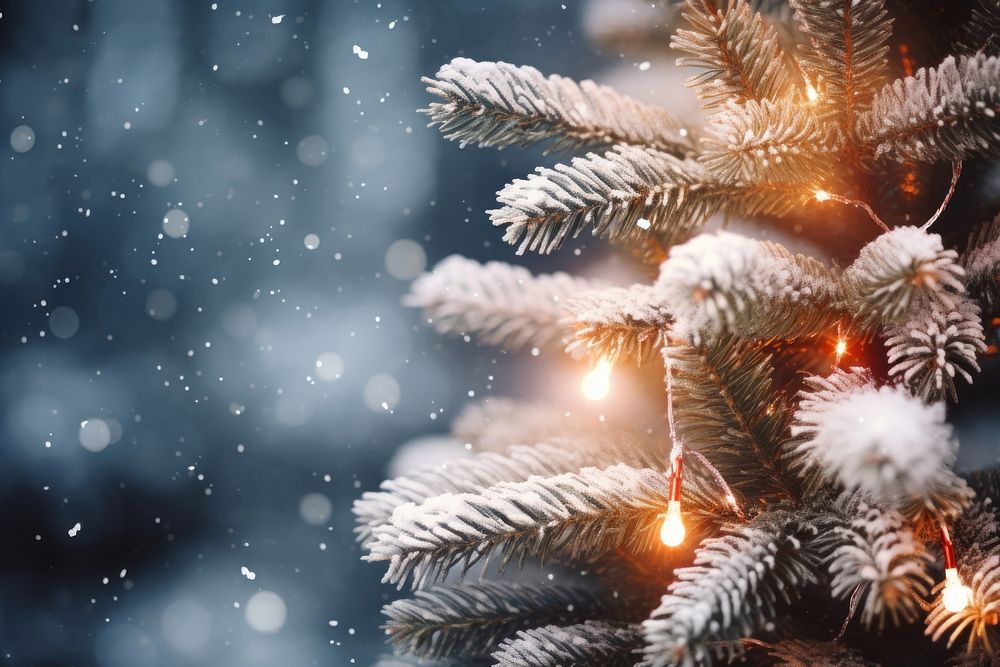 Christmas tree backgrounds glowing. AI generated Image by rawpixel.