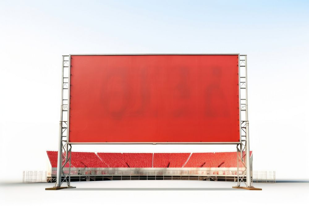 Scoreboard stadium advertisement architecture advertising. AI generated Image by rawpixel.