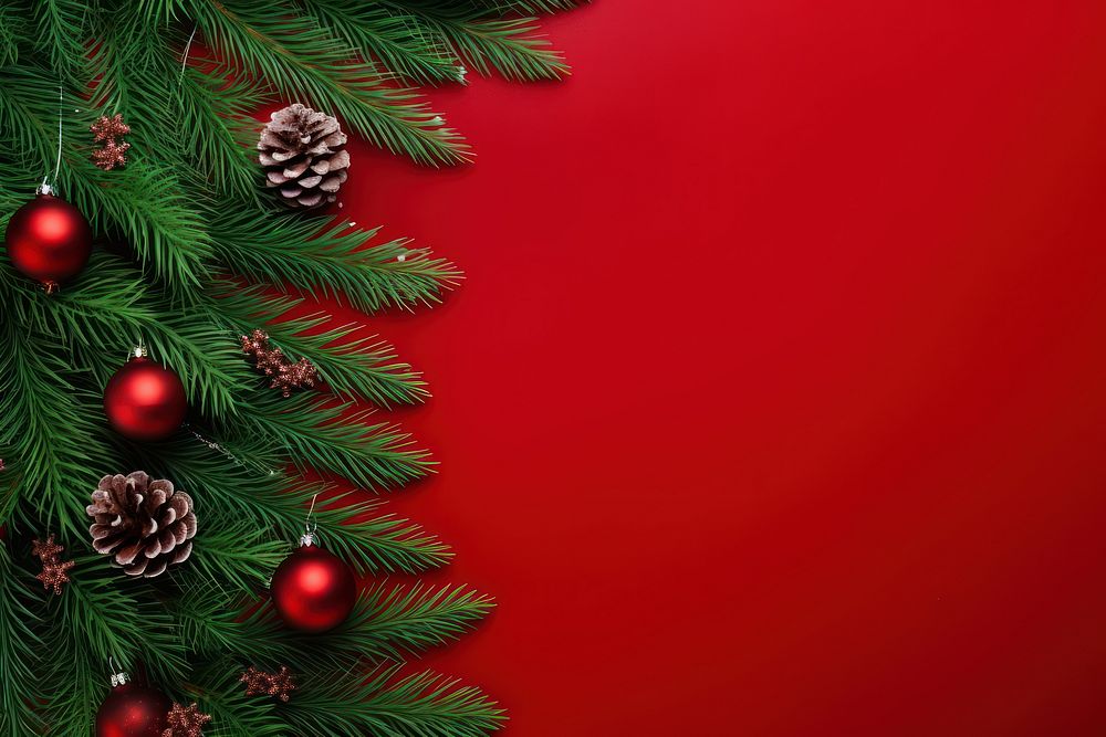 Christmas backgrounds decoration branch. AI | Premium Photo - rawpixel