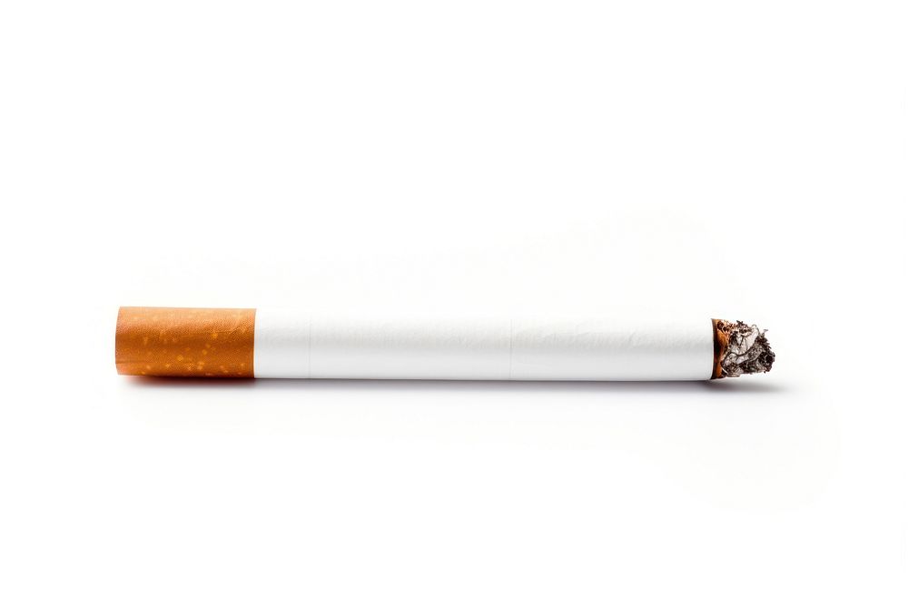 Cigarette smoking smoke white background. AI generated Image by rawpixel.