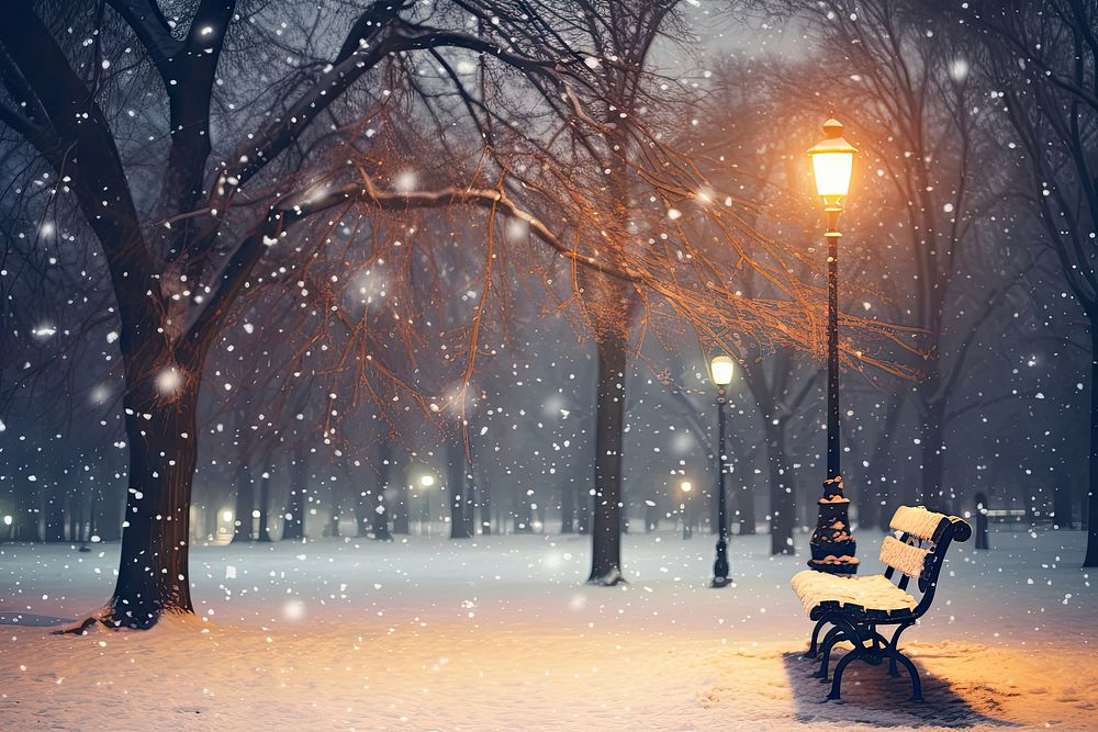 Winter holidays snow outdoors nature. AI generated Image by rawpixel.