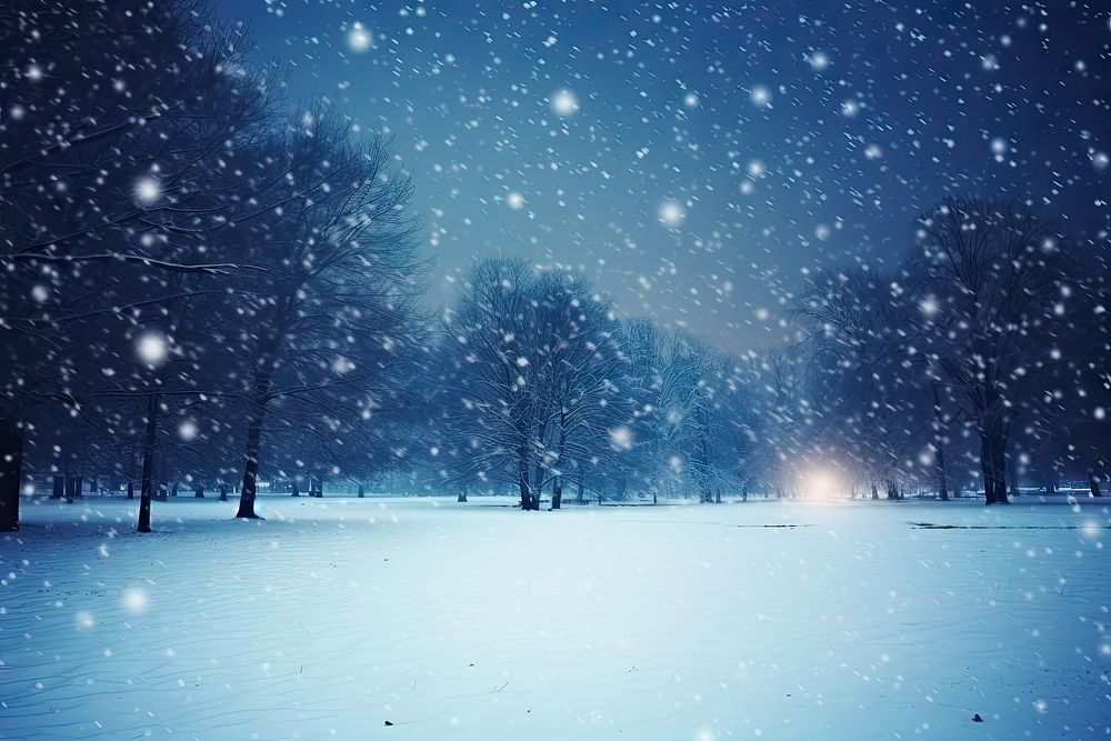 Winter holidays snow landscape astronomy. AI generated Image by rawpixel.
