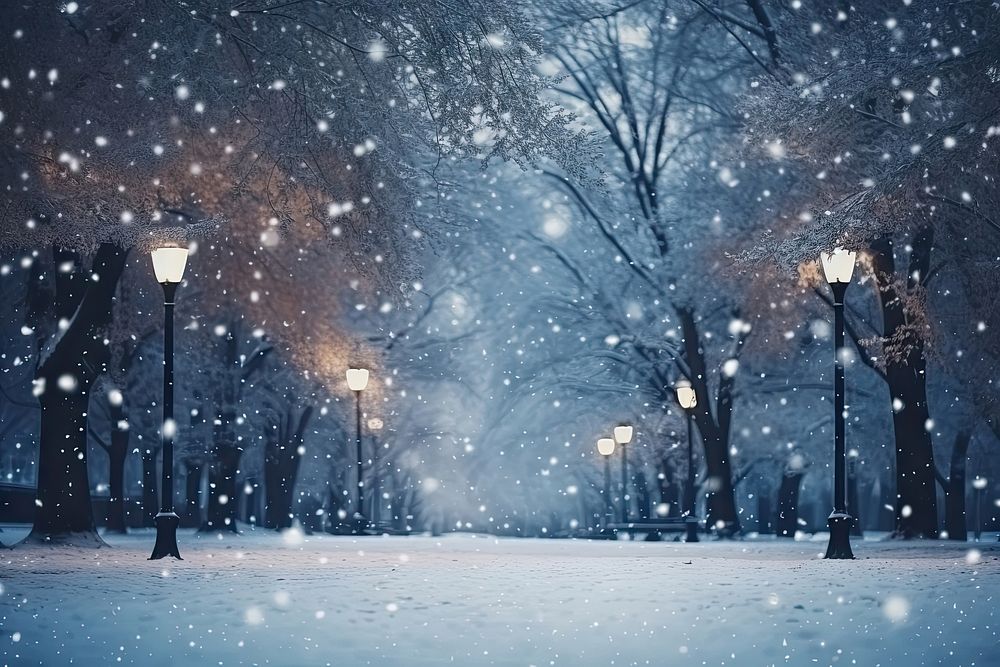 Winter holidays snow outdoors nature. AI generated Image by rawpixel.