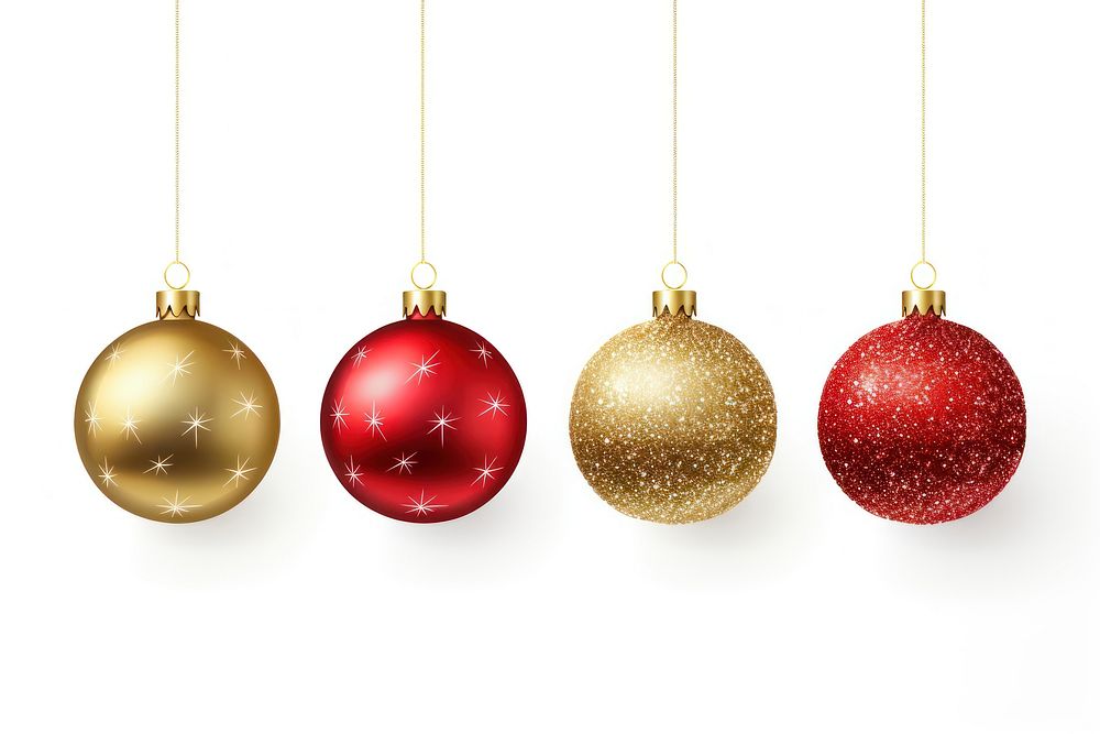 Christmas balls christmas hanging gold. AI generated Image by rawpixel.