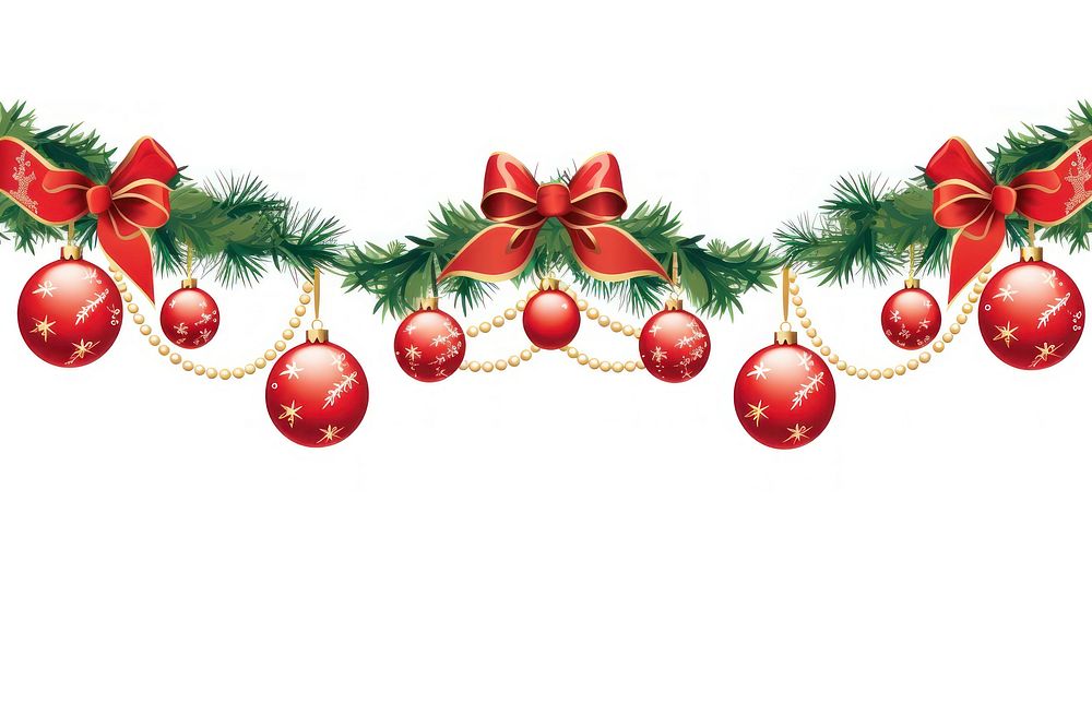 Christmas ball ornament christmas graphics ribbon. AI generated Image by rawpixel.