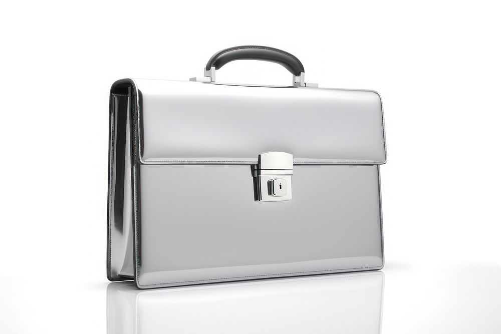 Business bag briefcase white background suitcase. AI generated Image by rawpixel.