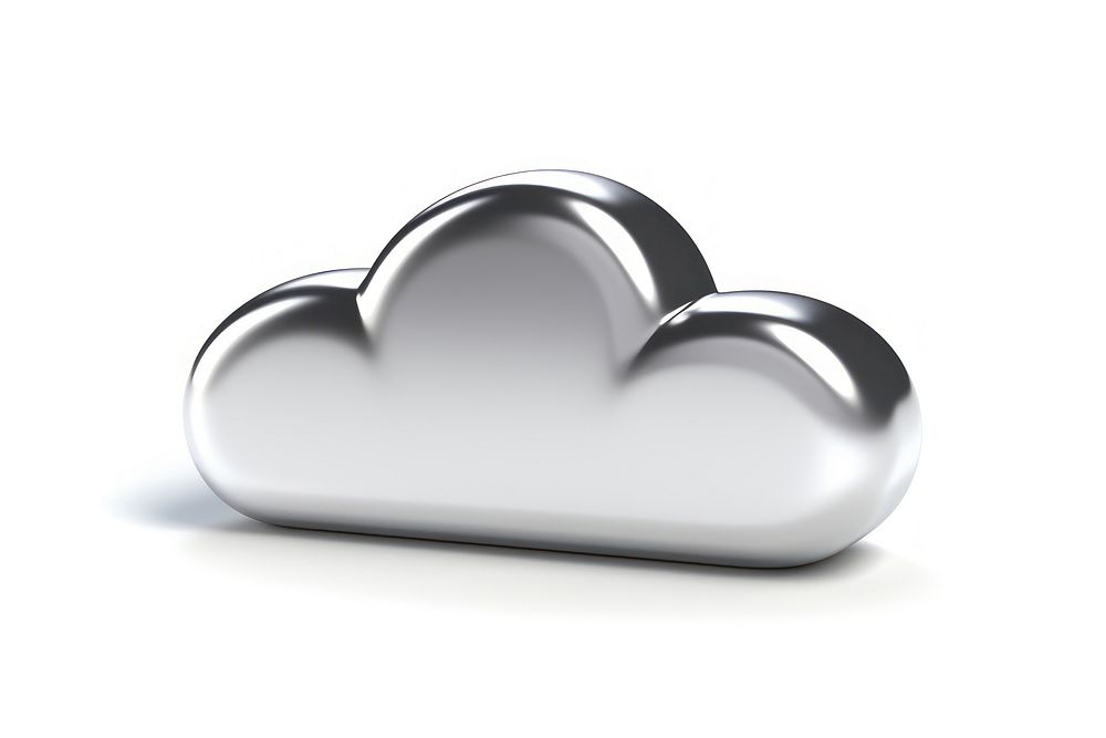 Cloud icon white white background cloudscape. AI generated Image by rawpixel.