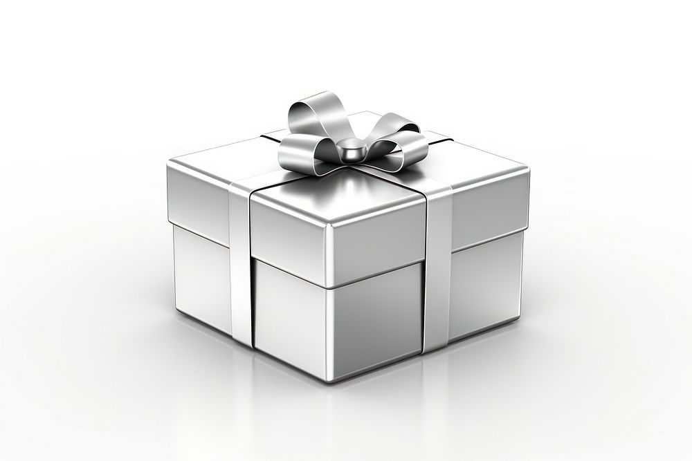 Gift box white white background celebration. AI generated Image by rawpixel.