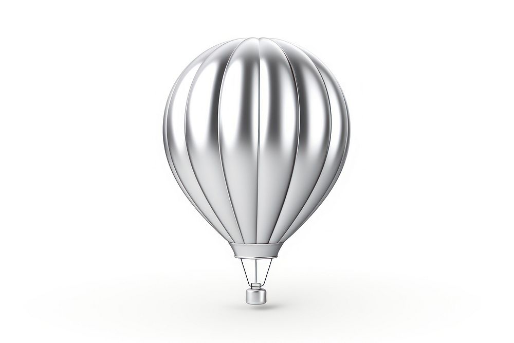 Hot air ballon icon aircraft balloon white background. AI generated Image by rawpixel.