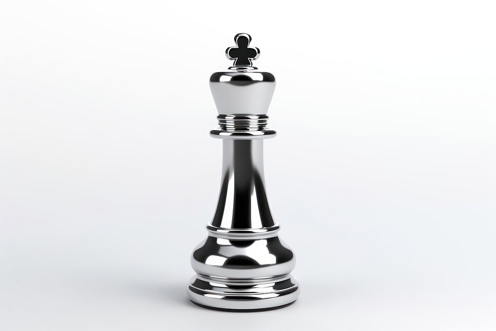 King chess piece white background chessboard seasoning. AI generated Image by rawpixel.