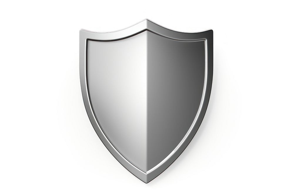 Sheild icon white background protection security. AI generated Image by rawpixel.