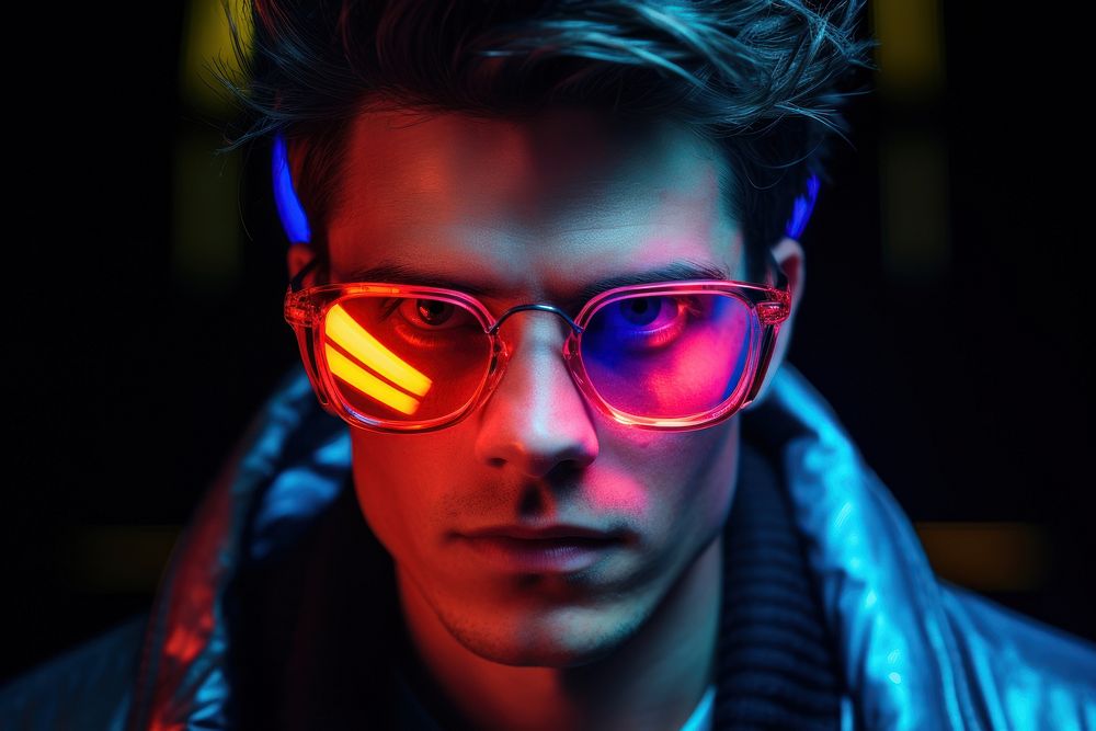 Adult man glasses light sunglasses. AI generated Image by rawpixel.