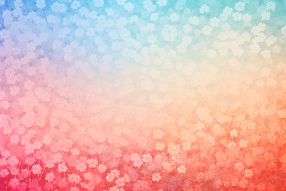 Gradient pastel flower meadow backgrounds outdoors pattern. AI generated Image by rawpixel.