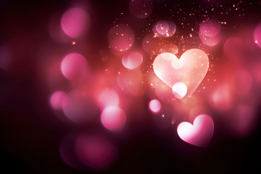 Heart bokeh backgrounds nature light. AI generated Image by rawpixel.