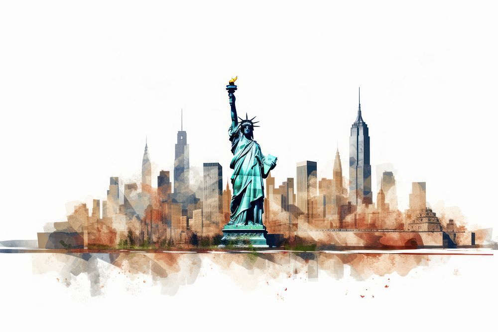 New york statue city independence. AI generated Image by rawpixel.