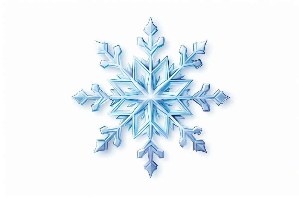 Snowflake white white background creativity. AI generated Image by rawpixel.