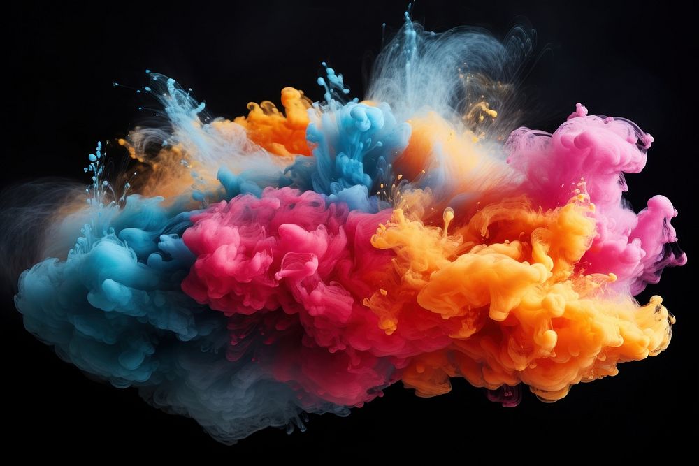 Misty cloud smoke black background accessories. AI generated Image by rawpixel.