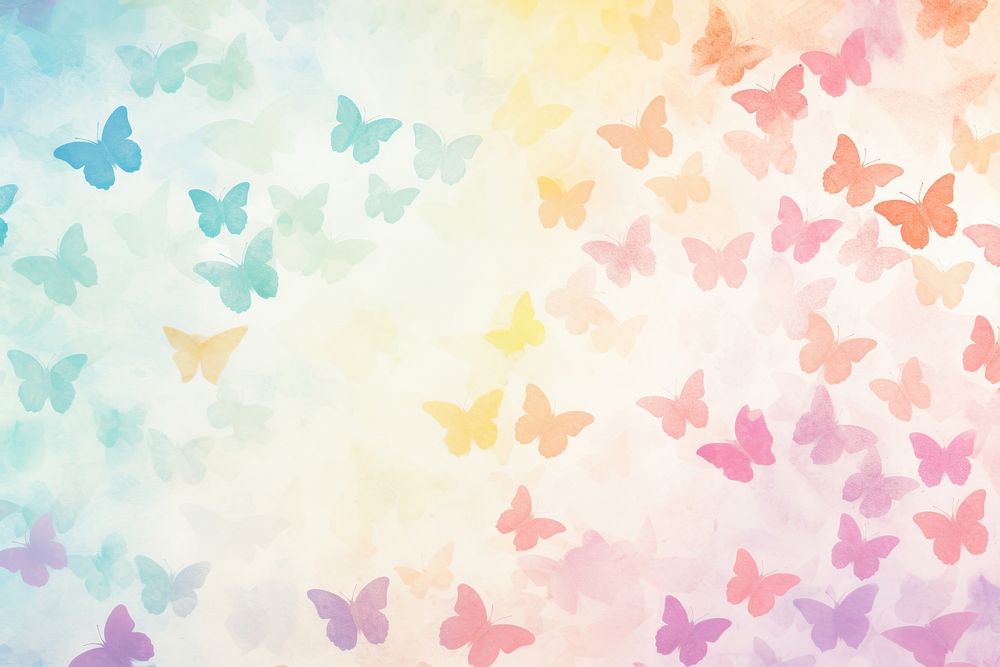 Pastel butterflies backgrounds pattern texture. AI generated Image by rawpixel.