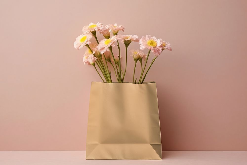 Flower paper bag