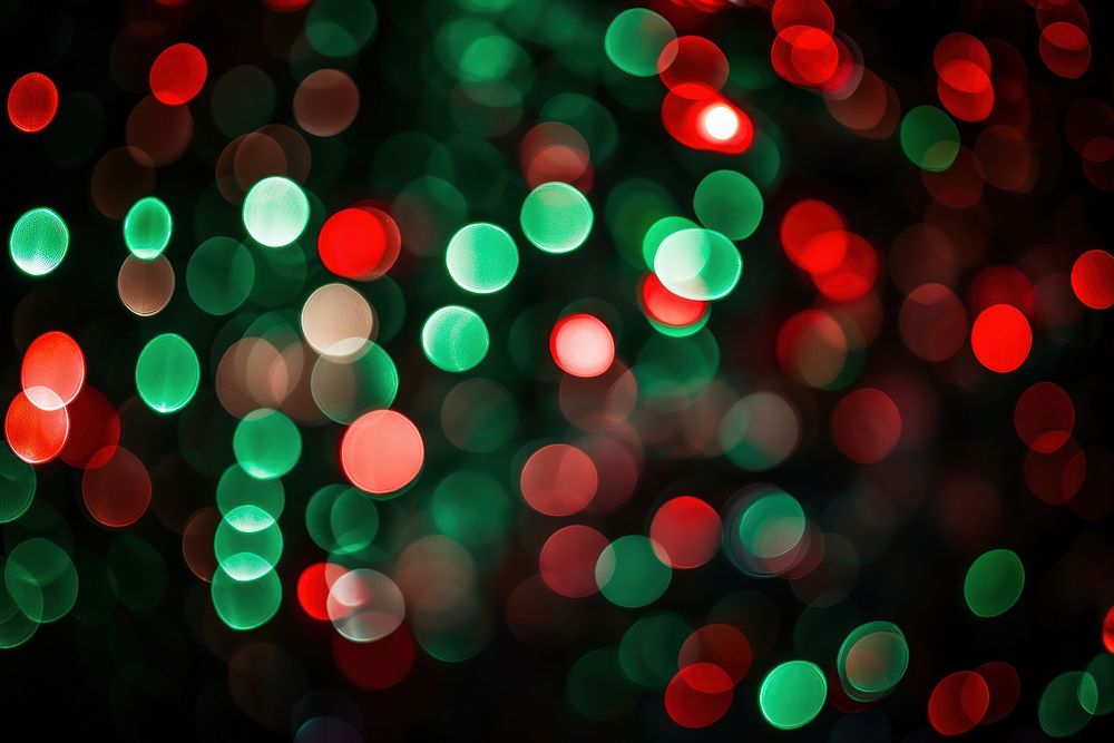 Light bokeh outdoors green night. AI generated Image by rawpixel.