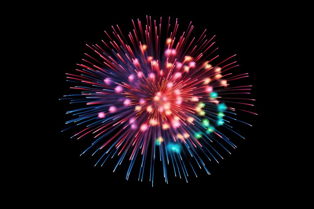 Firework fireworks celebration night. AI generated Image by rawpixel.