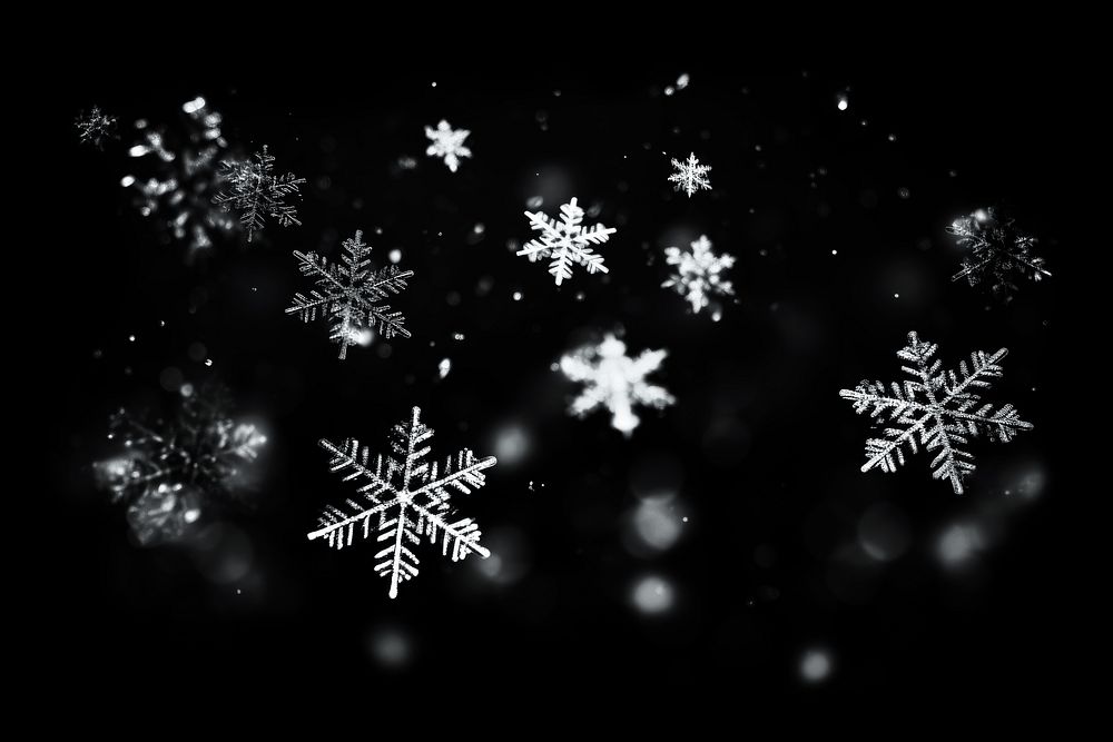 Falling snowflakes background